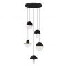 Lustra decorativa cu 5 pendule LED 2700K DORIN 