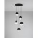 Pendule, Lustre suspendate - Lustra decorativa cu 5 pendule LED 2700K DORIN