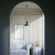 Pendule, Lustre suspendate - Lustra stil nautic din alama si sticla Al Mare