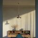 Pendule, Lustre suspendate - Lustra stil nautic din alama si sticla Al Mare
