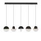 Lustra decorativa liniara cu 5 pendule LED 3000K DORIN 