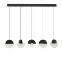Lustra decorativa liniara cu 5 pendule LED 2700K DORIN 