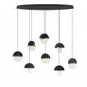 Lustra decorativa cu 8 pendule LED 3000K DORIN 