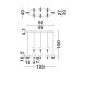 Pendule, Lustre suspendate - Lustra decorativa cu 8 pendule LED 3000K DORIN