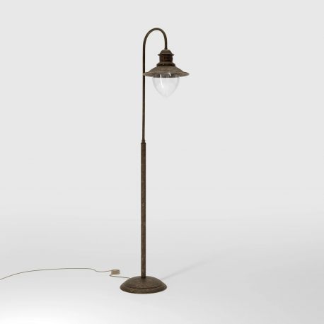 Lampadare - Lampa de podea stil nautic din alama si sticla Al Mare