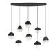 Lustra decorativa cu 8 pendule LED 2700K DORIN 