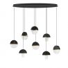 Lustra decorativa cu 8 pendule LED 2700K DORIN 