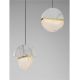 Pendule, Lustre suspendate - Lustra decorativa cu 3 pendule LED 3000K DORIN