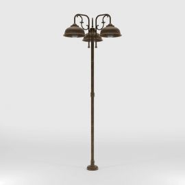 Stalpi - Stalp exterior IP44 realizat manual din alama Lipari