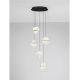 Pendule, Lustre suspendate - Lustra decorativa cu 5 pendule LED 3000K DORIN
