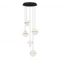 Lustra decorativa cu 5 pendule LED 2700K DORIN 