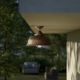 Plafoniere - Lustra exterior IP44 realizat manual din alama Lipari