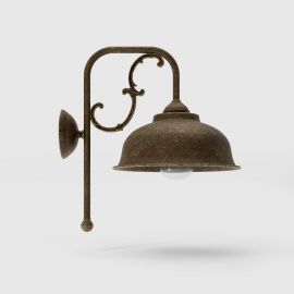 Aplice - Aplica de perete exterior IP44 realizat manual din alama Lipari