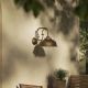 Aplice - Aplica de perete exterior IP44 realizat manual din alama Lipari