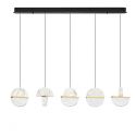 Lustra decorativa liniara cu 5 pendule LED 3000K DORIN 