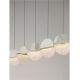 Pendule, Lustre suspendate - Lustra decorativa liniara cu 5 pendule LED 3000K DORIN