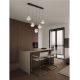 Pendule, Lustre suspendate - Lustra decorativa liniara cu 5 pendule LED 2700K DORIN