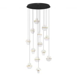 Corpuri de iluminat Lustre pentru casa scarii - Lustra LED decorativa casa scarii 2700K DORIN