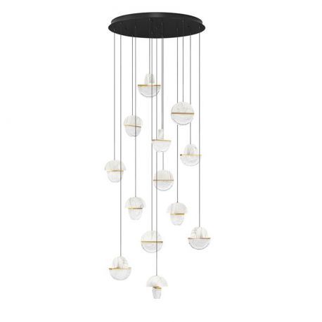 Corpuri de iluminat Lustre pentru casa scarii - Lustra LED decorativa casa scarii 2700K DORIN