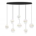 Lustra decorativa cu 8 pendule LED 3000K DORIN 