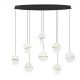Lustra decorativa cu 8 pendule LED 2700K DORIN 