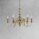 Candelabre, Lustre - Candelabru clasic elegant din alama masiva Flemish