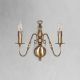 Aplice, corpuri de iluminat pentru pereti - Aplica de perete clasic elegant din alama masiva Flemish