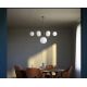 Candelabre, Lustre - Candelabru din alama cu sfere albe din sticla Musa