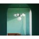 Candelabre, Lustre - Candelabru din alama cu sfere albe din sticla Musa