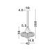 Pendule, Lustre suspendate - Lustra LED design decorativ 2700K BLAZIK D-42cm