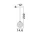 Pendule, Lustre suspendate - Pendul LED design decorativ 3000K BLAZIK