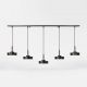 Lustra cu 5 pendule din alama Elegant Design