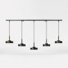 Lustra cu 5 pendule din alama Elegant Design