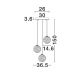 Pendule, Lustre suspendate - Lustra LED design decorativ 2700K BLAZIK D-36,5cm