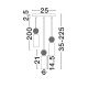 Pendule, Lustre suspendate - Lustra suspendata stil minimalist FILOMENA 3L