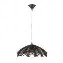 Lustra suspendata stil natural ratan negru FLARE