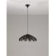 Pendule, Lustre suspendate - Lustra suspendata stil natural ratan negru FLARE