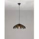 Pendule, Lustre suspendate - Lustra suspendata stil natural ratan negru FLARE