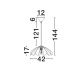 Pendule, Lustre suspendate - Lustra suspendata stil natural ratan negru FLARE