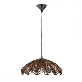 Lustra suspendata stil natural ratan maro FLARE