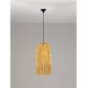 Pendule, Lustre suspendate - Lustra suspendata stil natural ratan galben VENA