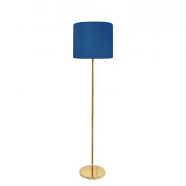 Lampadare - Lampadar din alama cu abajur albastru Sofis