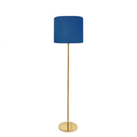Lampadare - Lampadar din alama cu abajur albastru Sofis