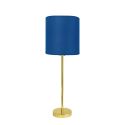 Lampa de masa din alama cu abajur albastru Sofis