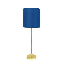 Veioze - Lampa de masa din alama cu abajur albastru Sofis