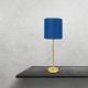 Veioze - Lampa de masa din alama cu abajur albastru Sofis