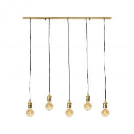 Pendule, Lustre suspendate - Lustra cu 5 pendule din alama personalizabila Vesta