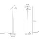 Lampadare - Lampadar, Lampa de podea design italian modern Vinyl-Inspired