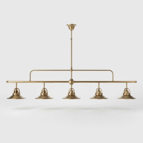 Pendule, Lustre suspendate - Lustra stil industrial din alama personalizabila Alice