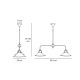 Pendule, Lustre suspendate - Lustra stil industrial din alama personalizabila Alice